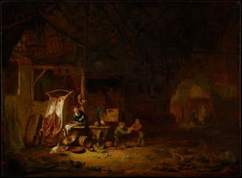 Interior de um celeiro, 1644